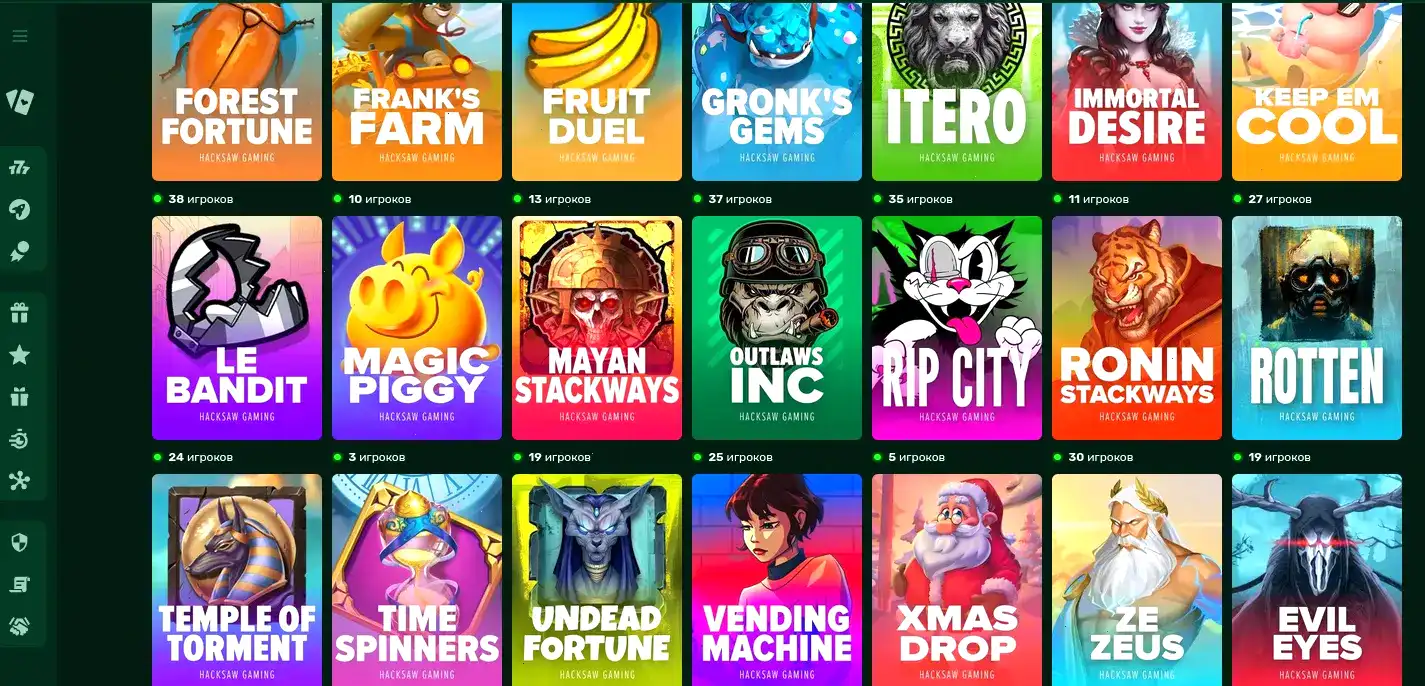 Мобильная версия казино Баунти на экране смартфона